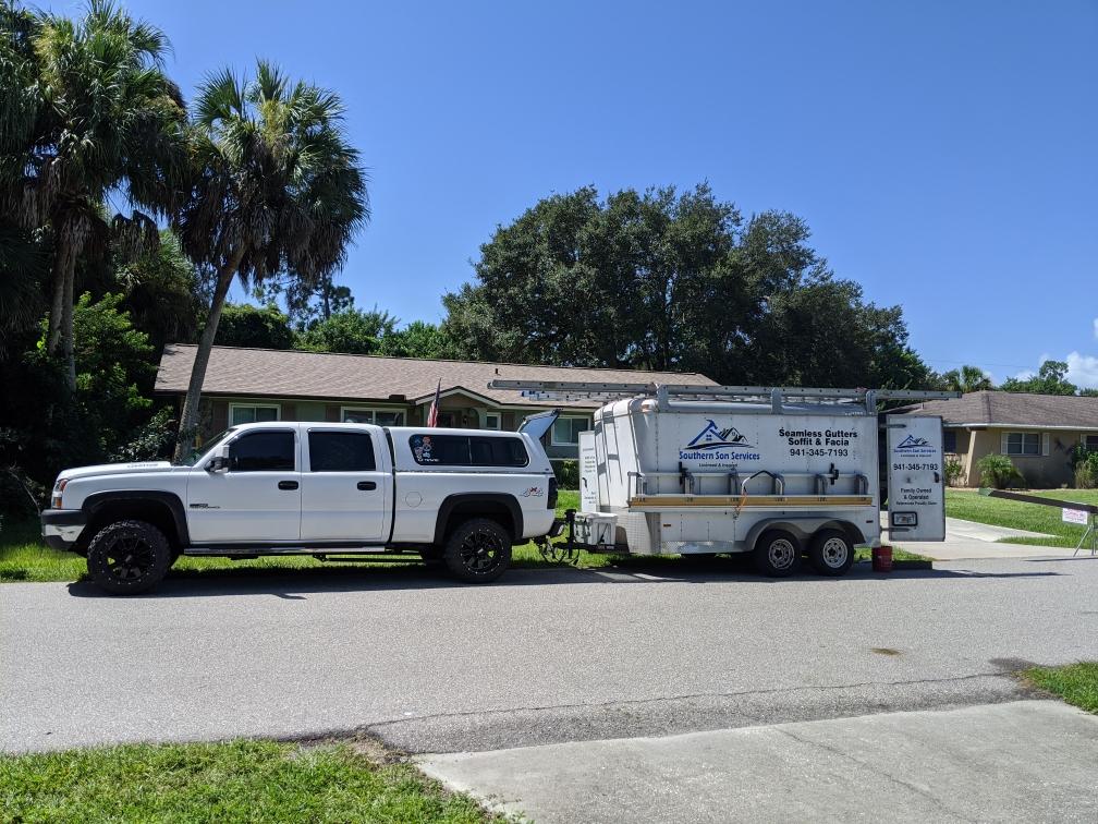 Start with soffit, then fascia, then gutters